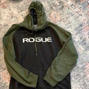 Rogue Men's Olive and Dark Gray Hoodie